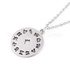 Не тускнеющие подвески из нержавеющей стали 201 NJEW-T009-JN139-40-1