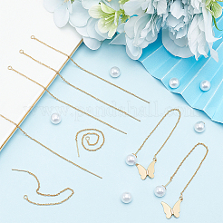 5 пара латунных сережек-гвоздиков с покрытием DIY-BBC0001-89