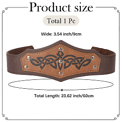 Искусственная кожа с железным оголовьем&nbsp;AJEW-WH20018-77A