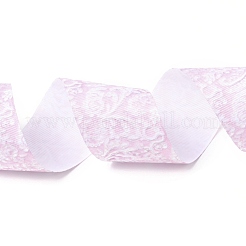 Лента в крупный рубчик с цветочным узором OCOR-I010-04B