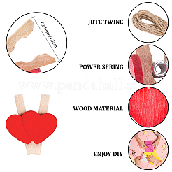 50 шт. деревянные зажимы-гвоздики&nbsp;DIY-CP0012-84A