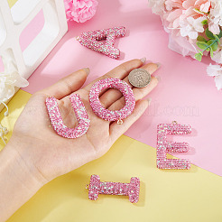 5 Stück 5 Stile handgemachte große Anhänger aus Polymer Clay mit Strassen&nbsp;FIND-BT0001-39D