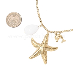 Женские ожерелья с подвесками в виде слезинок NJEW-JN05402