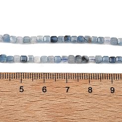 Fili di perline acquamarina blu diavolo naturale&nbsp;G-NH0073-C01-3mm