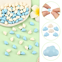 84 шт. 2-х цветные непрозрачные акриловые бусины&nbsp;FIND-SC0020-83A