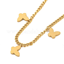 Ожерелья из нержавеющей стали 304 с цепочкой из троса NJEW-P311-03C-G