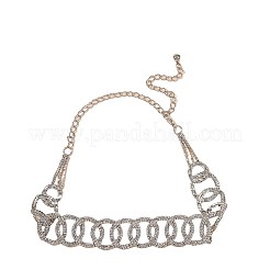 Сплав кристаллов горного хрусталя кольцо звено цепи талии живота для женщин FS-WGB7078-01