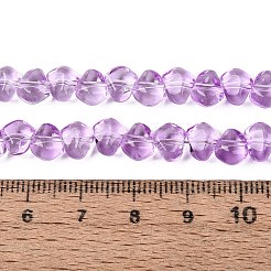 Peinture de cuisson perles de verre transparentes brins&nbsp;LS-GLAA-Q109-01A-03