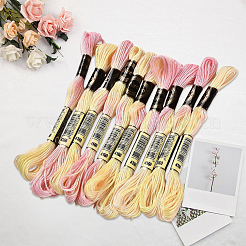 10 Strang 6-lagiges Polyester-Stickgarn&nbsp;OCOR-CY0002-99G