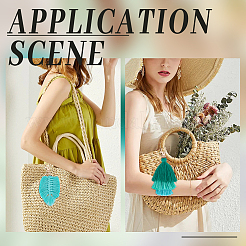 4 шт. 4 стиля плетения кисточки хлопковые подвесные украшения KEYC-WR0001-47A