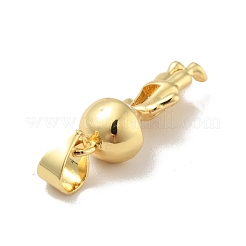 Латунные микропаве прозрачные подвески с фианитом KK-B059-31G