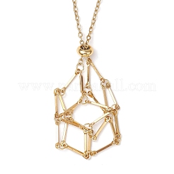 304 Edelstahl Makramee Beutel leer Steinhalter Halskette machen&nbsp;NJEW-JN05237-02