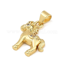 Pendentifs en laiton zircon cubique transparent&nbsp;KK-C265-01A-G