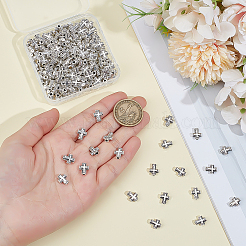 200 шт. бусины из цинкового сплава в тибетском стиле&nbsp;TIBEB-ME0001-09