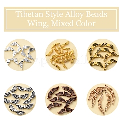 Сплавочные овальные бусины тибетского стиля  TIBEB-FS0001-17