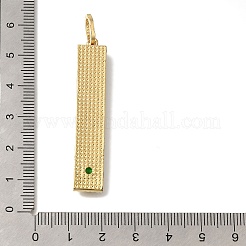 Ottone micro spianare pendenti zirconi&nbsp;KK-K389-042G