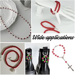 2120 шт. 8 стиля нити бусин из искусственного жемчуга из смолы&nbsp;RESI-AR0001-47