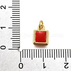 Латунь эмаль подвески&nbsp;KK-C106-07G