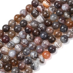 Природные Ботсвана агат бисер нитей&nbsp;G-G453-A01-8mm