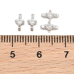 Verbindungsanhänger aus Messing mit Mikropavé-Zirkonia&nbsp;XGRQ5K497-833P-A