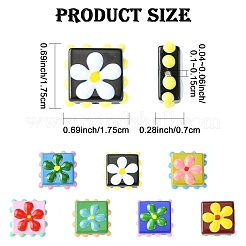 5 шт. эмалевые бусины ручной работы в технике лэмпворк&nbsp;LAMP-YW0004-06