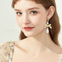 1 пара серег-колец из стерлингового серебра&nbsp;EJEW-BBC0001-38G