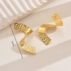 Ohrstecker aus orientalischer Legierung mit geometrischem Twist&nbsp;LS-BY5819