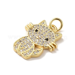 Стойки обшивки латунь микро проложить Циркон подвеску&nbsp;KK-C047-15G