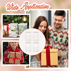 Складные прозрачные пластиковые коробки для хранения подарков CON-WH0106-09A