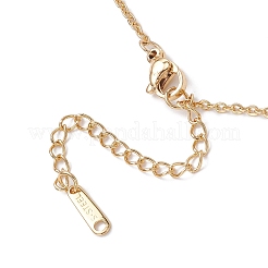 Подвеска-крестик из искусственного жемчуга ABS и латуни NJEW-JN05413