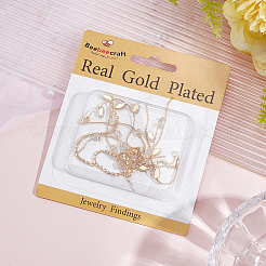 8 шт. 2 стиля латунные микропаве прозрачные кубические цирконии кисточки цепи большие подвески&nbsp;KK-BBC0020-75