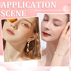 10шт латунь микро проложить кубический цирконий шпильки подвески&nbsp;ZIRC-BBC0002-79