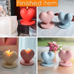 Наборы для изготовления свечей в виде сердечек&nbsp;DIY-CJ0002-59