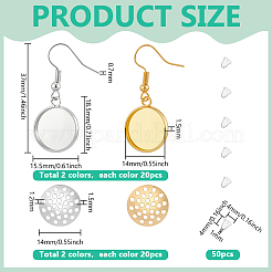 Наборы для самостоятельного изготовления железных сережек-подвесок&nbsp;DIY-PH0031-59A