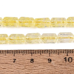 Brins de perles de verre transparentes craquelées&nbsp;GLAA-N068-05A-10