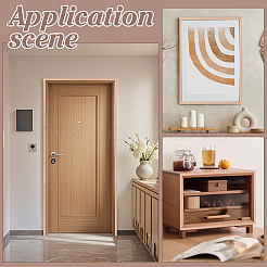 Quadratische Holzschnitzerei Taillenrandstreifen für Wohnzimmer Hintergrund Wand dekorativ&nbsp;DIY-WH0622-561