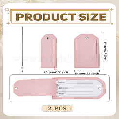 2 сумка из искусственной кожи держатели для именных карточек для багажа&nbsp;FIND-LP0009-84B