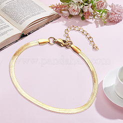 1 Stück 304 Edelstahl Fischgrätenketten Armband für Männer und Frauen&nbsp;BJEW-DJ0001-68