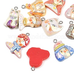 Pendentifs en résine opaque&nbsp;RE-CBA5D24-06
