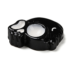 Череп Хэллоуин непрозрачная смола декодирует кабошоны&nbsp;RESI-R446-01G