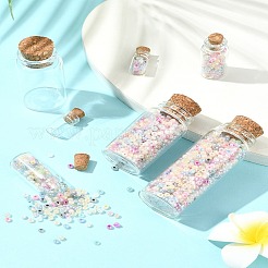 24 шт. 4 стиля стеклянная банка стеклянные бутылки AJEW-FS0001-21