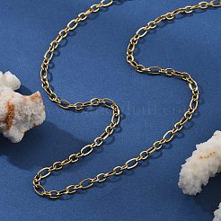 Ожерелья из овальной цепочки из нержавеющей стали 304 толщиной 3.5 мм NJEW-T016-08G