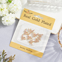 8шт латунные подвески с микропаве и кубическим цирконием&nbsp;KK-BBC0019-37