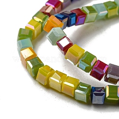 Стеклянные бусины с гальваническим покрытием &nbsp;EGLA-F121-FR-B01