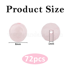 3 filo di perline di quarzo rosa naturale&nbsp;G-DC0001-52