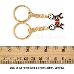 2 portachiavi smaltato in acciaio inossidabile 304&nbsp;KEYC-FS00034-01