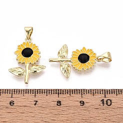 Латунь эмаль подвески&nbsp;KK-T071-109G