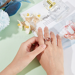 1 шт регулируемые кольца для пальцев из стерлингового серебра с родиевым покрытием&nbsp;STER-BC0002-02P