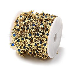 Латунные цепи со стеклянными звеньями CHC-R001-06G-04