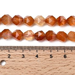 Натуральный красный агат бисер нитей&nbsp;G-Z119-A02-02